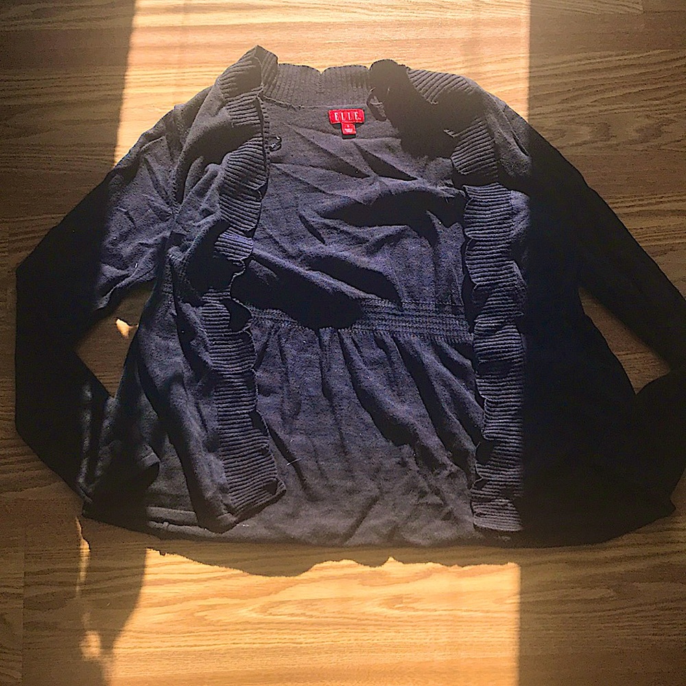 Elle black cardigan